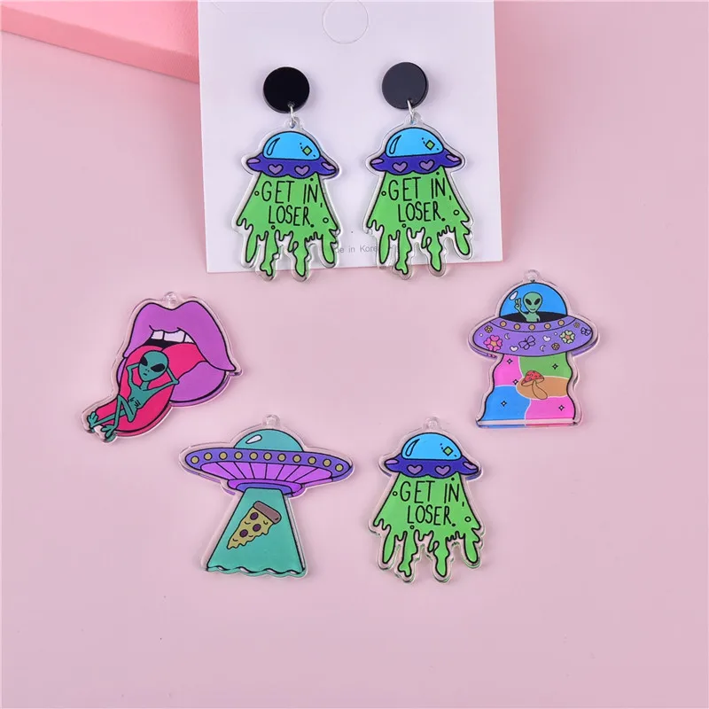 

10 шт./упаковка, акриловые Подвески для изготовления ювелирных изделий