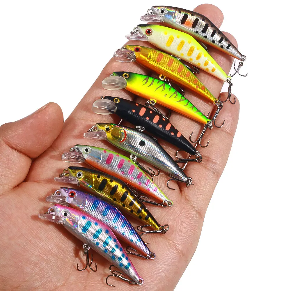 7Cm /4G Sinking Minnow Fishing Lures Freshwater Bass Artificial