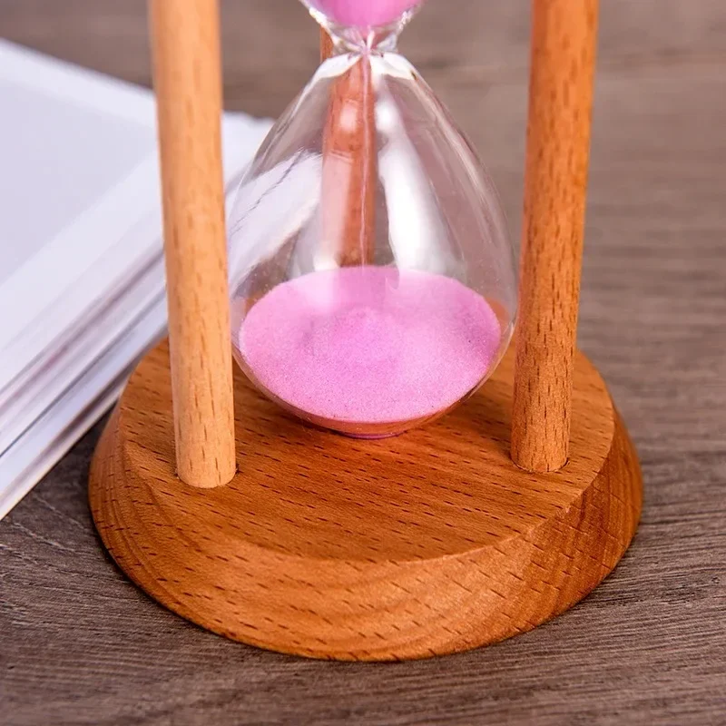 1/3/5 Minutes New Wooden Hourglass Mini Desktop Decoration Sand Clock Creative Timers Sandglass Hourglass Kitchen for Kids Gift