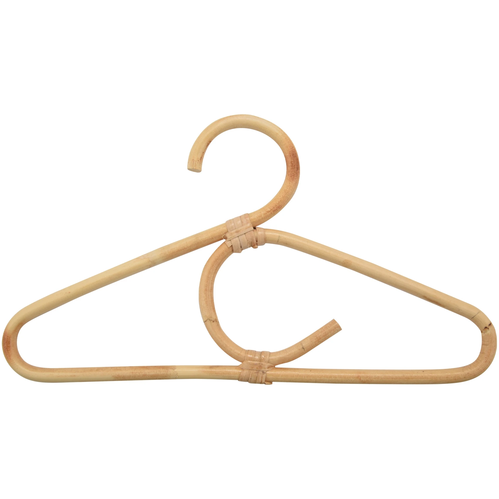 

4Pcs Rattan Clothes Hanger Nordic Style Kids Garments Organizer Rack Children Hanger Kids Room Decor Hangers for Clothes