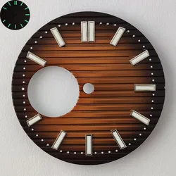 Green Luminous Hollowed - Out Watch Dial and Pointer Set, 29.5mm (9)