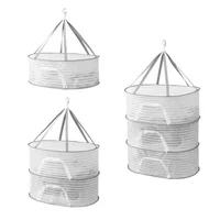 1-3 layers anti-mosquito sun net clothes drying rack folding fish net non-toxic polyester fiber net hanging 1