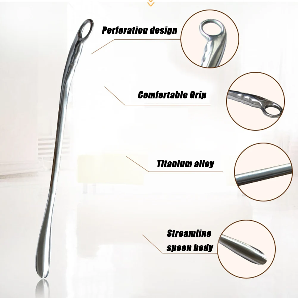 Professional Long Handheld Shoe Horn Solid Metal Shoehorn For Seniors Men Women Unbreakable Unbendable