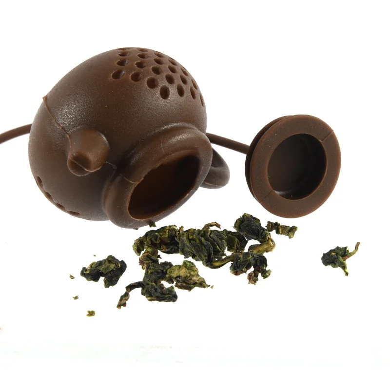 Tea Infuser Tea Strainer Tea Filter 1Pcs Creative Teapot-Shape Tea Infuser Strainer Silicone Tea Bag Leaf Filter Diffuser Teaware Teapot Accessory