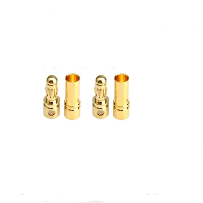2/5/10 Paar vergoldete 3,5 mm Bananenstecker Bullet männlich weiblich Stecker für RC Lipo Batterien Hobby Modell – Detail 1