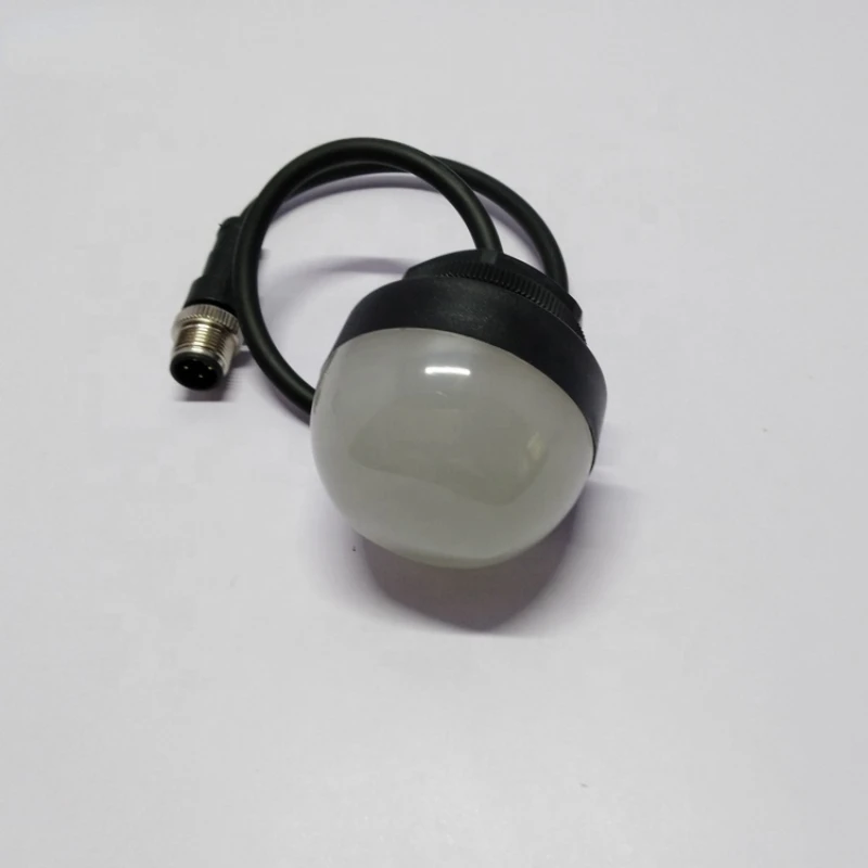 

K50L50mm 12v 24v red yellow green led indicator light with M12 quick connector