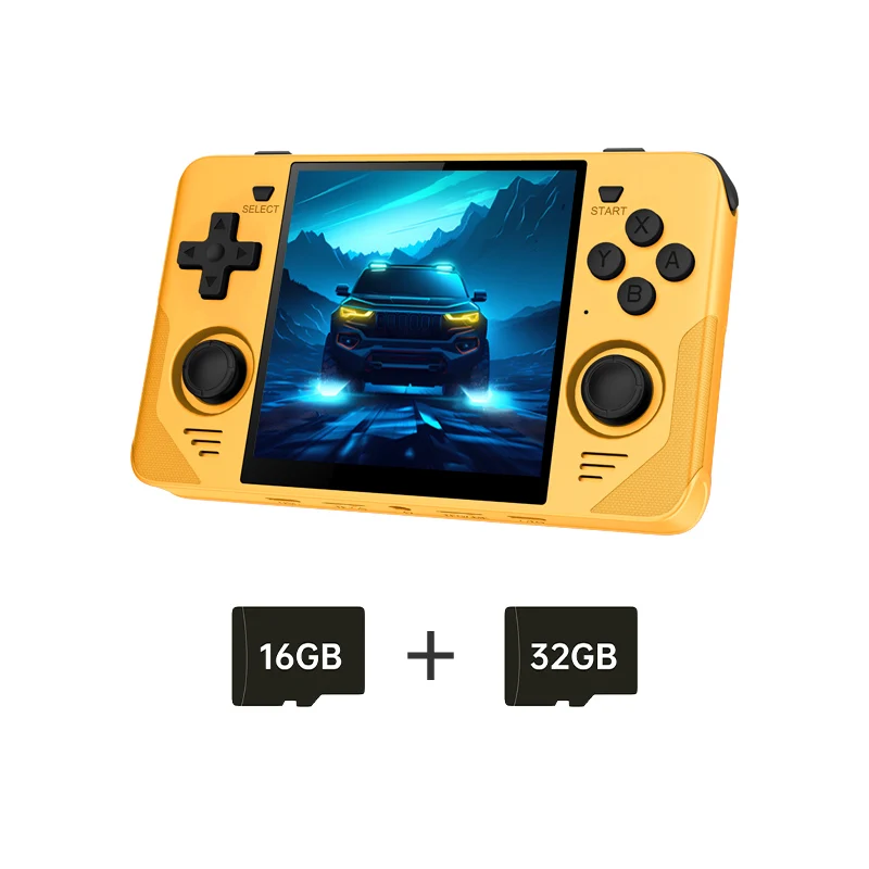 Powkiddy RGB30 イエロー エミュレータ POWKIDDY RGB30 Yellow 720*720 4 Inch Ips Screen Built-in