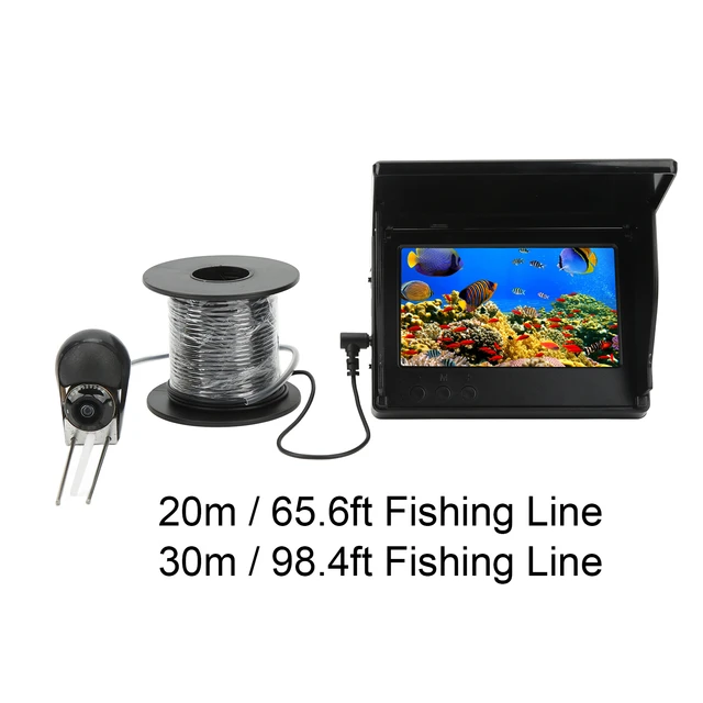 5in Underwater Fishing Camera LCD HD IPS Full View Monitor Waterproof Fish  Finder Camera for Lake Boat Ice Fishing - AliExpress