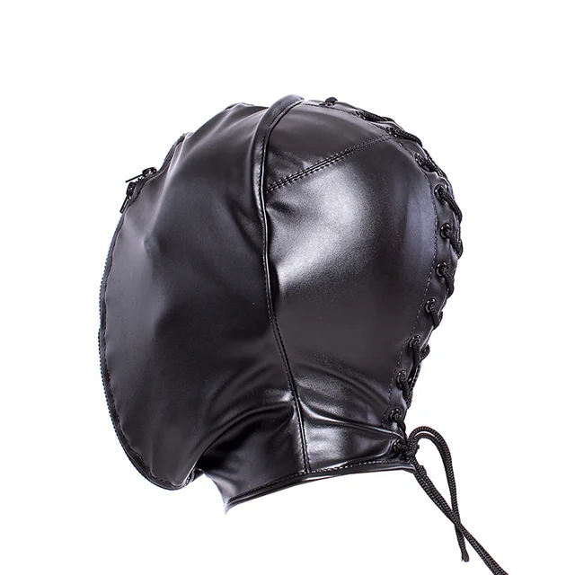 Double Leather Mask with Zipper 3