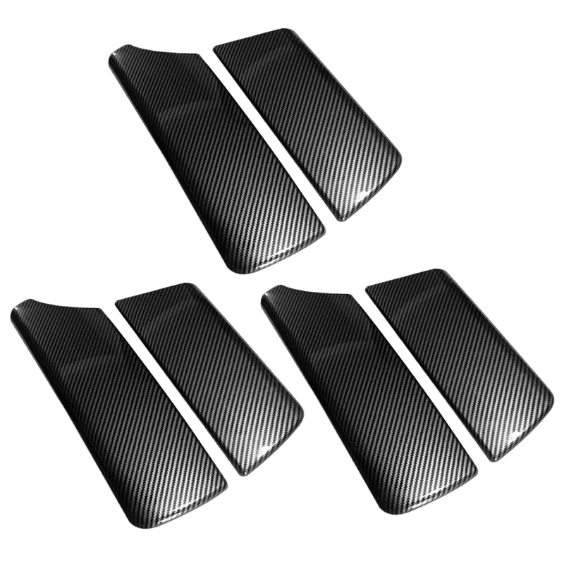

3X For -BMW 5 Series F10 2011-2016 Carbon Fiber Center Armrest Box Covers Console Box Storage Box Trim Cover