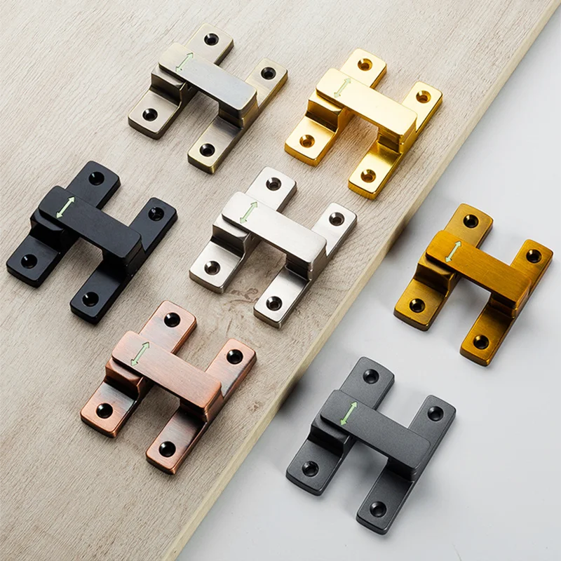 Door Buckle Lock Guard Latch Bolt 90 180 Degree Zinc Alloy Toggle Sliding Door Latch Punching/No Punching Right Angle Barn Lock door latch