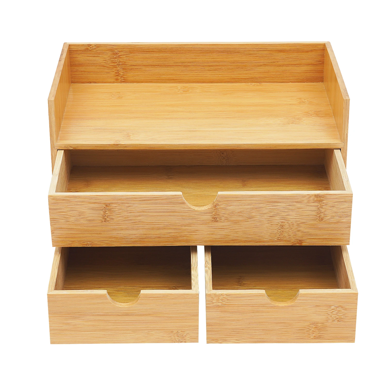 Organisateur de bureau en bambou, mini tiroir de bureau en bambou, boîte de rangement pour bureau et maison, aucun assemblage requis S105b835ab041450e84bfd3a95081ab13a