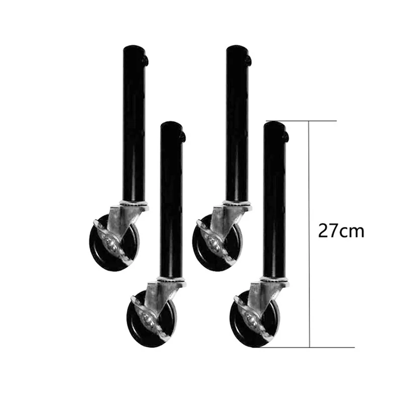 Table Leg Extension For Folding Table Castors-Pack Of 4 Risers With Wheels For Straight And Curved Legs Easy Install 51Cm