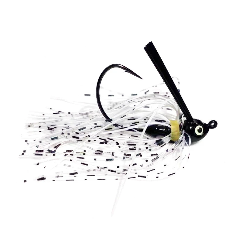 Jig Lure Spinner Bait 7g 10g 14g Skirt Beard Fishing Lures Rubber