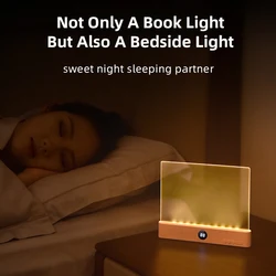 IlluminX Adjustable LED Reading and Night Light - Dual Mode, Customizable Brightness & Timer, Rechargeable via USB (Pink)