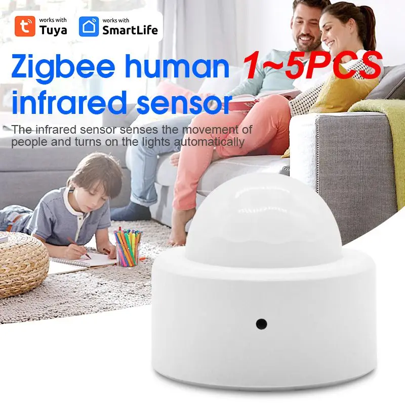 

1~5PCS 3.0 Tuya Mini Smart Human Motion Movement Body PIR Transducer Infrared Sensor Detector Smart Life Home Security