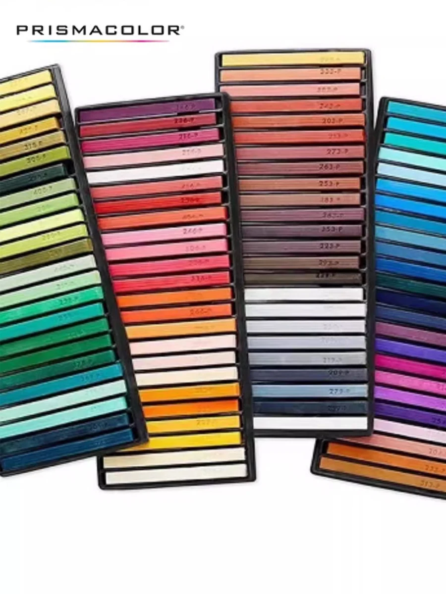 Prismacolor 아티스트 초크 스틱, 전문 파스텔 스틱, 스퀘어 초크 스틱, 24/96 색상, 색칠 그리기, 초보자 미술 용품
