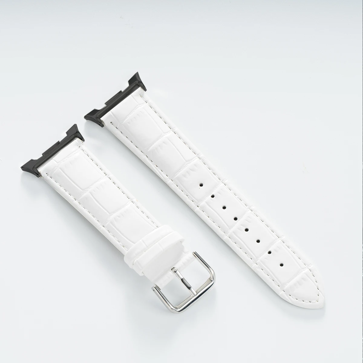 Bamboo Pattern Leather Smartwatch Bracelet Strap