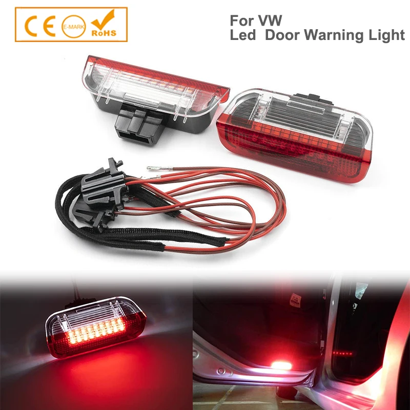 

OEM LED Door Warning Light interior LAMP LIGHTS+Cable WIRE For Golf Jetta MK5 MK6 Passat B6 B7 CC TIGUAN 3AD 947 411