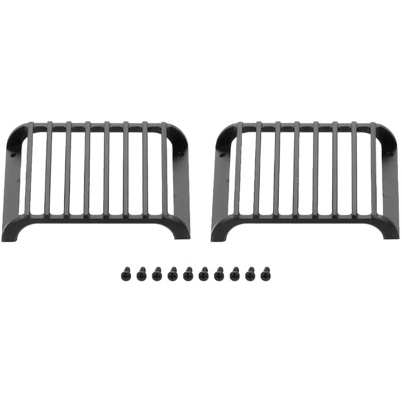 2Pcs Trx4 Metal Front Lamp Guards Copertura Del Faro Griglia Di Protezione Per 1/10 Rc Crawler Car Traxxas Trx4 Trx-4