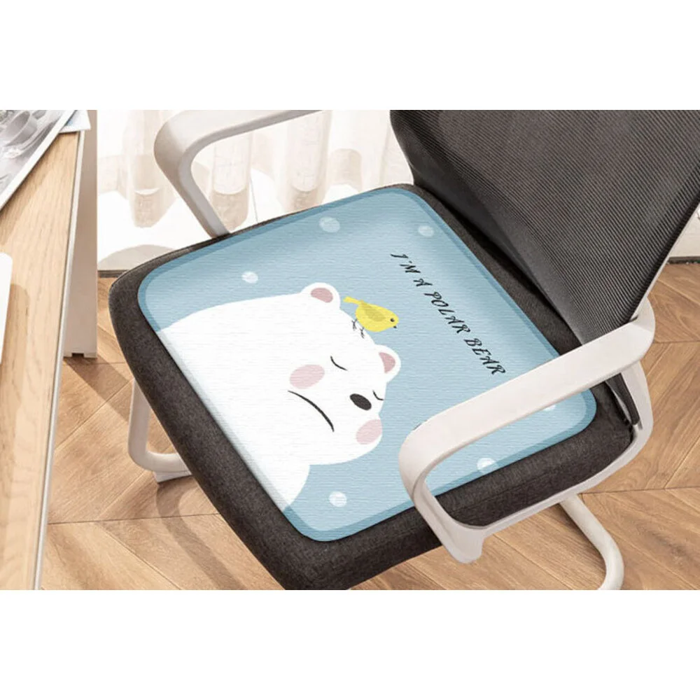 Ice Sil Summer Cool Cushion Car Sofa Cuscino del sedile antiscivolo Cuscino del sedile traspirante Office Student Ice_voghion.com