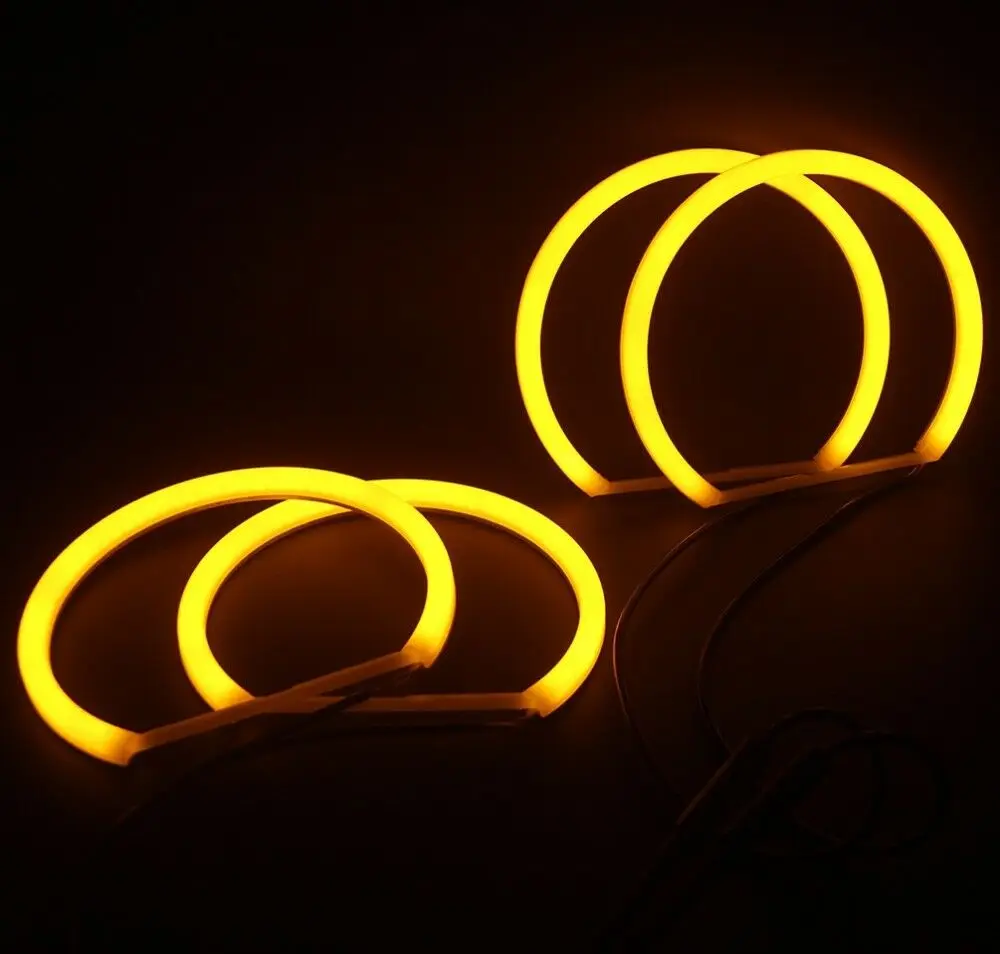 Multicolor Halo Ring Cotton LED Angel Eyes Lights (131mm, 4-Pack)