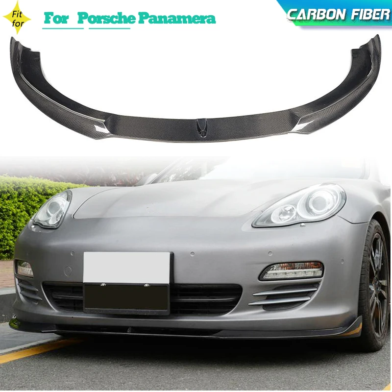 

Car Front Bumper Lip Carbon Fiber For Porsche Panamera S 4-Door 2010-2013 Front Bumper Lip Splitters Apron Chin Protector Guard