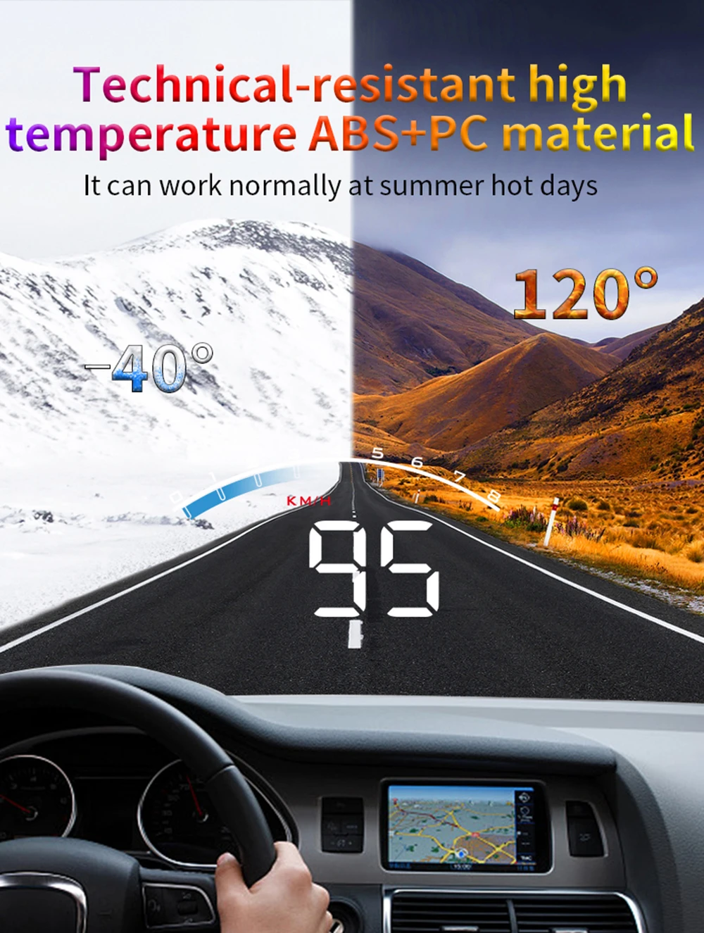 HUD M6S Head up Display Digital Car Speedometer GPS Projector Windshield On-boar