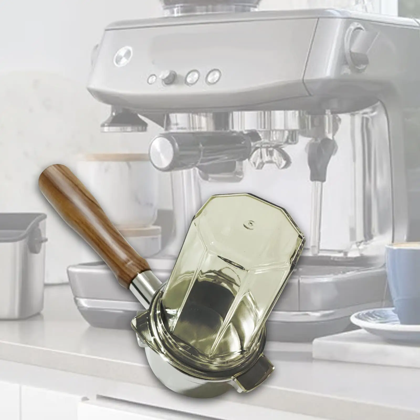 Coffee Machine Powder Cup Household Powder Parts Coffee Powder Receiver Coffee Dosing Cup for Home Restaurant Coffee Shop Bar