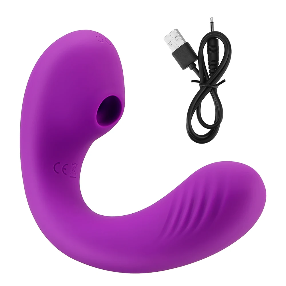 Sucking Vibrator for Women Sex Toys Double Vibration Female Masturbator Stimulate G spot Cli_voghion.com