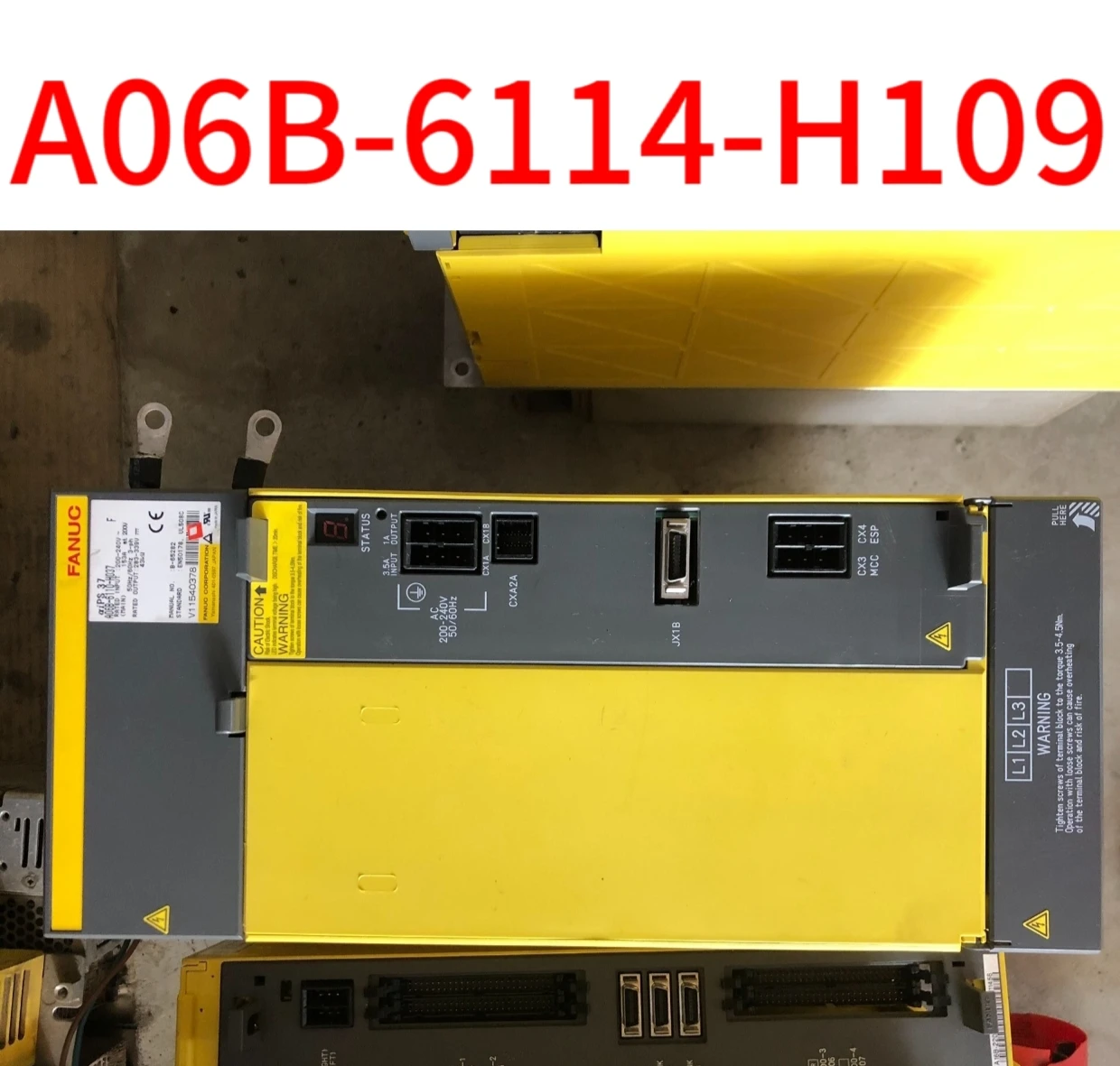 

Second-hand A06B-6114-H109 test ok