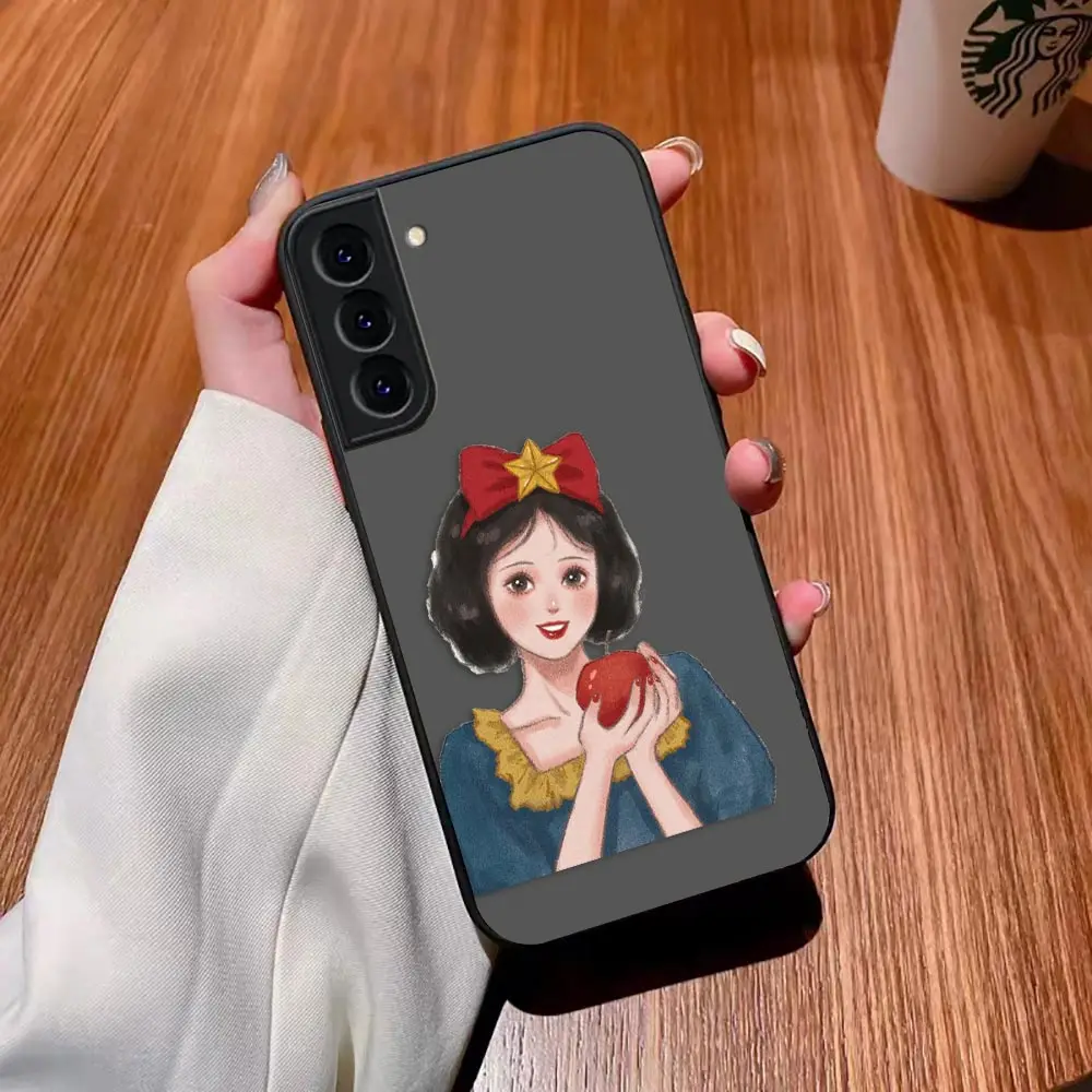 thumbnail image 1 of Funda mate para Samsung Galaxy S23 S22 S21 S20 S10 4G S9 Plus ULTRA 5G LITE Funda Shell d-princesa Disney maquillaje de Navidad, 1 of 5