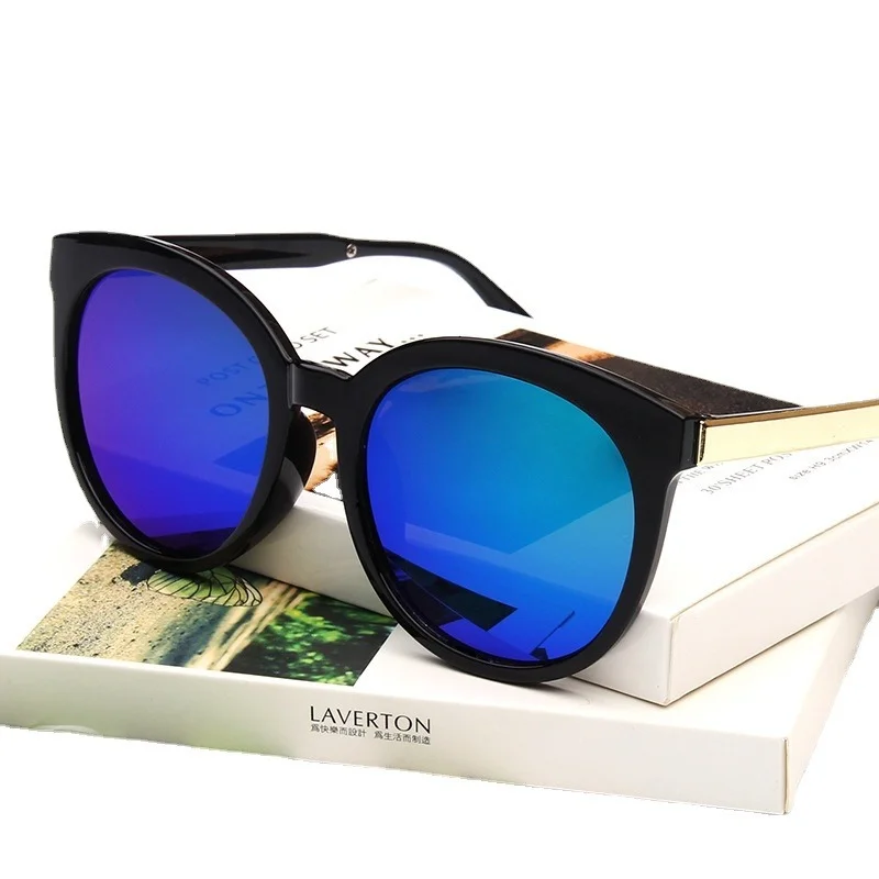 New Large Frame Round RETRO SUNGLASSES Men's and Women's Fashion Korean