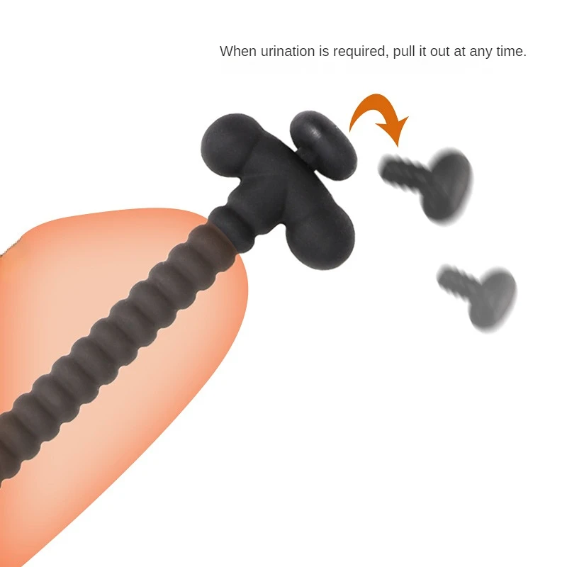 Silicone Urethral Catheter Dilator Horse Eye Stimulation Sounding Penis Plug Insert Urethra Sound Adult Sex Toys for Men Gay silicone urethral dilator,urethral dilator