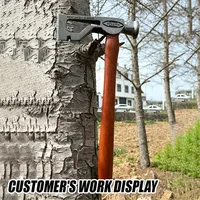 TC4 Titanium Alloy hammer axe,10 oz.Head Unpolished Embryo Square Hatchet for Cutting Wood,Outdoor Indoor Man Gift,handleless 2