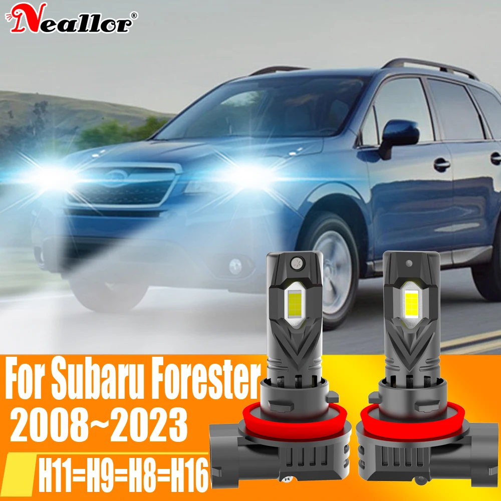 

H11 Led Headlight Canbus No Error H9 H8 H16 Car Bulb High Power White Fog Light Diode Lamp 12v 55w For Subaru Forester 2008~2023