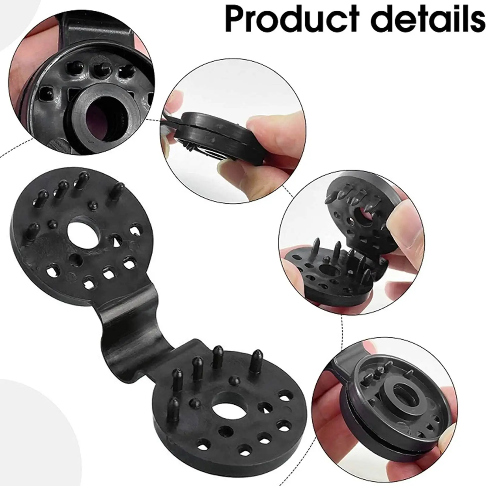 10pcs Sunshade Clips, PE Sun Shade Net Clips, Round Shade Cloth Clips, Greenhouse Film Clip, Agriculture Sun Shade Net Clips