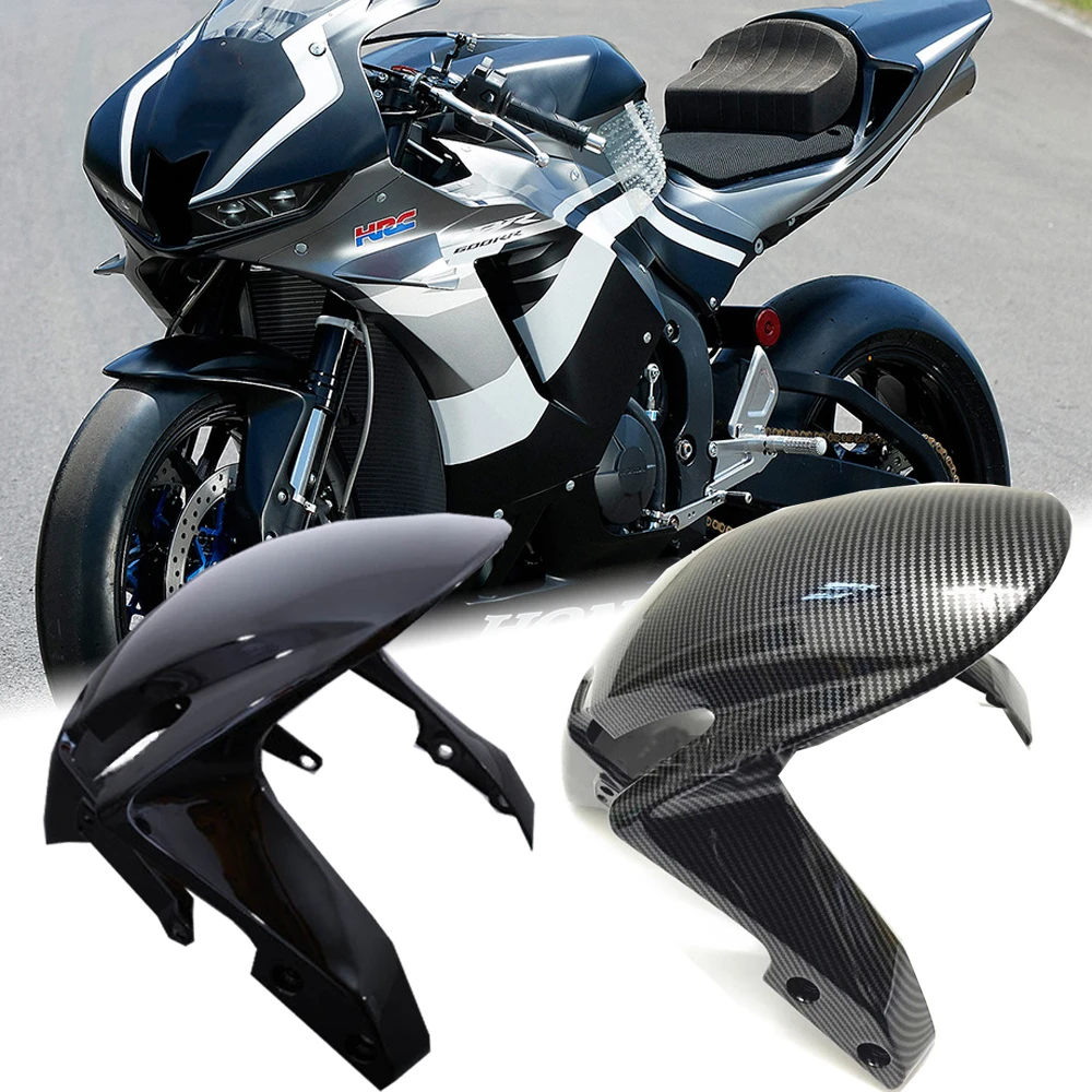 

Motorcycle Front Fender Mudguard Hugger Tire Cover Splash Guard Fairing For Honda CBR600RR CBR 600 RR 600RR 07-2022 Carbon Fiber