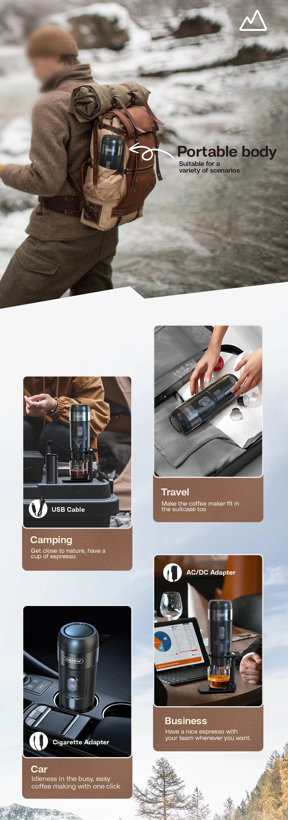 HiBREW Portable Coffee Machine H4A