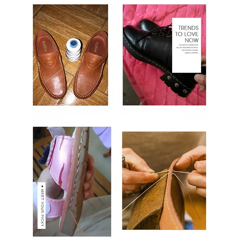 Leather Sewing Kit Leather Awl Set Replaceable Multifunctional Shoes Repair Tool Kit Punch Stitching Needles Leathercraft leather sewing kit leather sewing awl set leather tool leathercraft tools leather tools leather sewing tool set