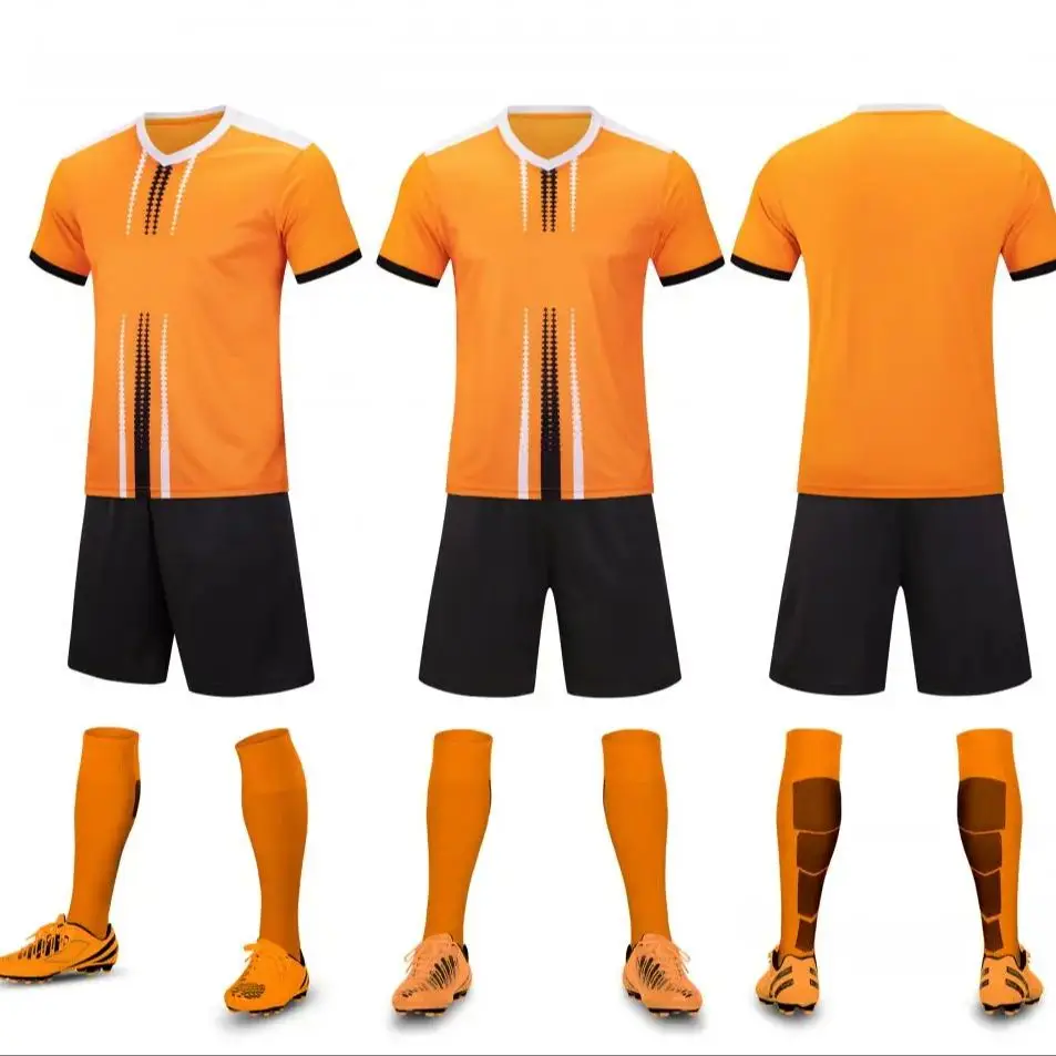 100% Polyester Breathable Mens Football Jersey Soccer Uniforms Sets Soccer Wear Jersey Set Football Kits Full Set