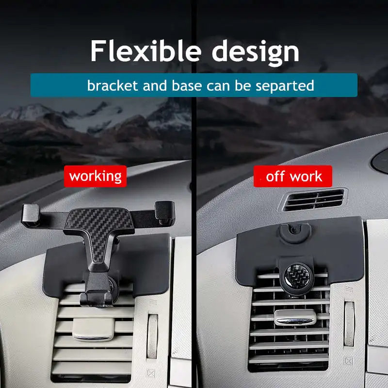 Car Phone Holder For Toyota Previa Estima Auto Interior Accessories Gravity Air Vent Mount Accessories