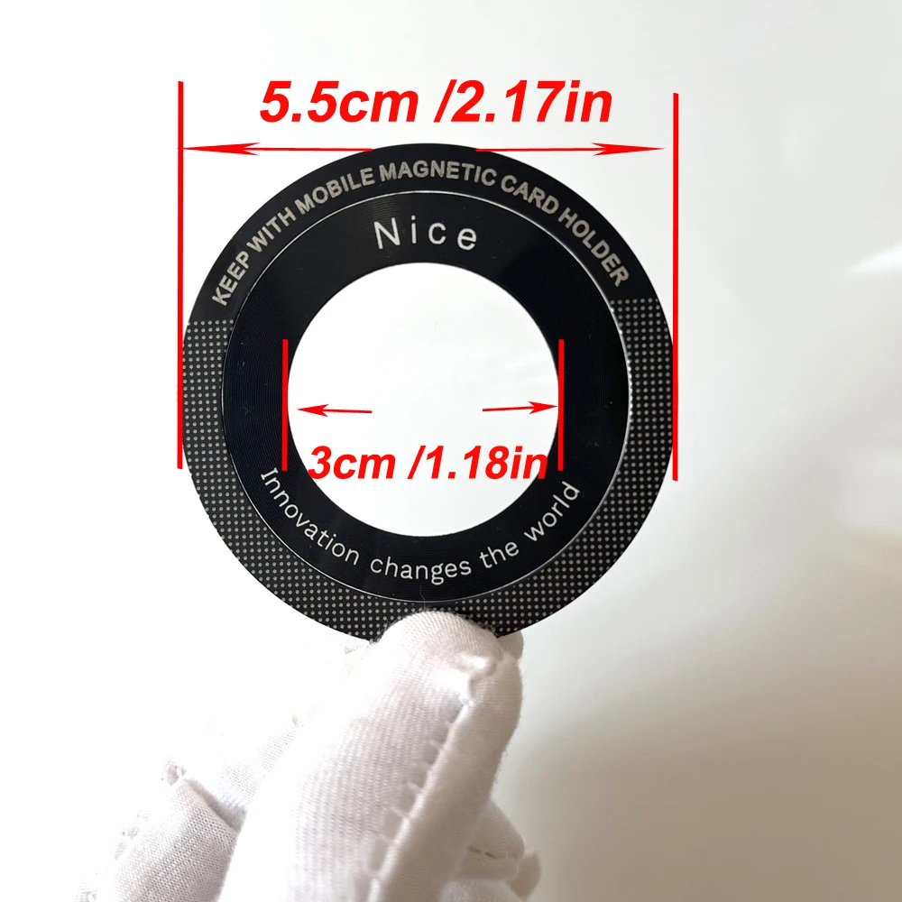 6-Pack Universal Magnetic Metal Rings for Wireless Charging and Car Mounts