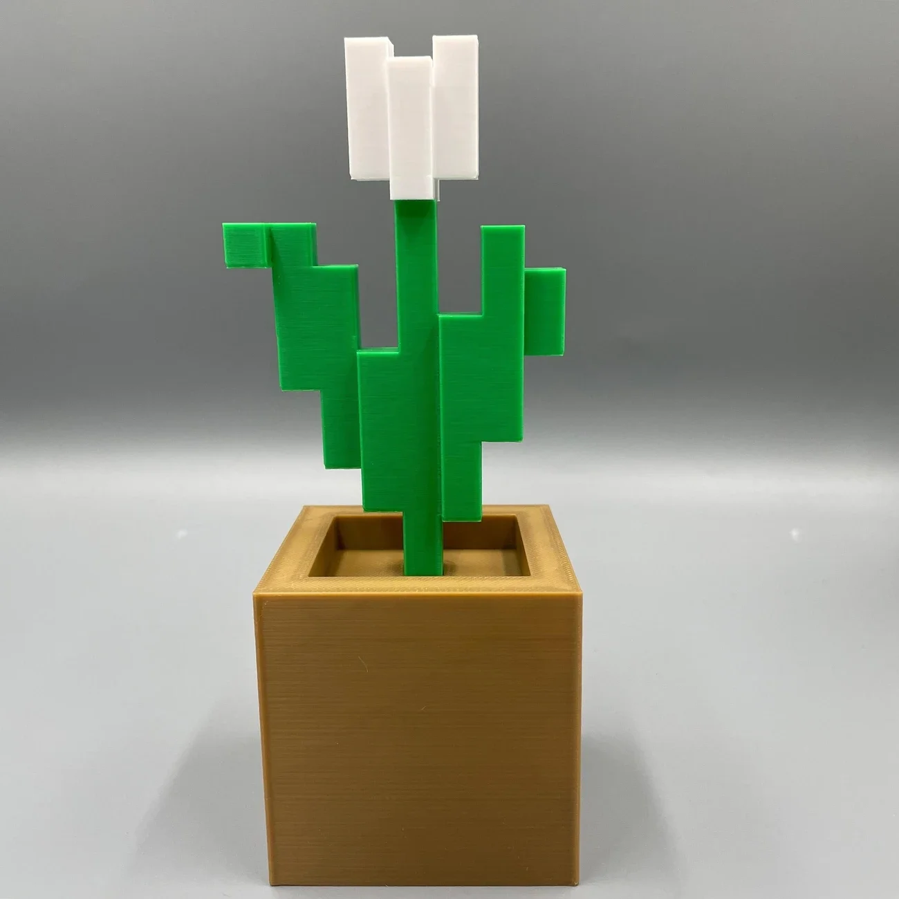 Enchanting 3D Printed Pixel Rose for Elegant Bedroom Décor