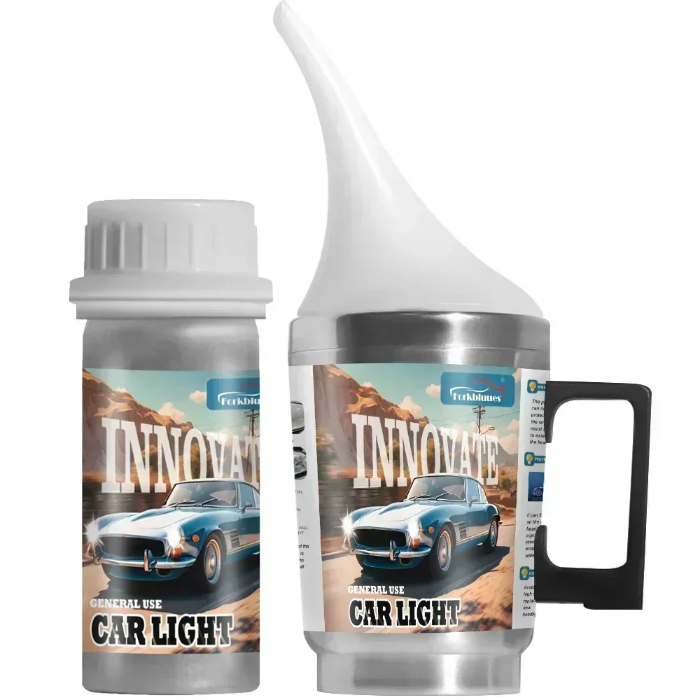 Car Headlight Polish Restoration Kit Headlight Polishing Cleaning Kit Anti-Scratch Hydrophobic Car Headlight Repair Motorcycle