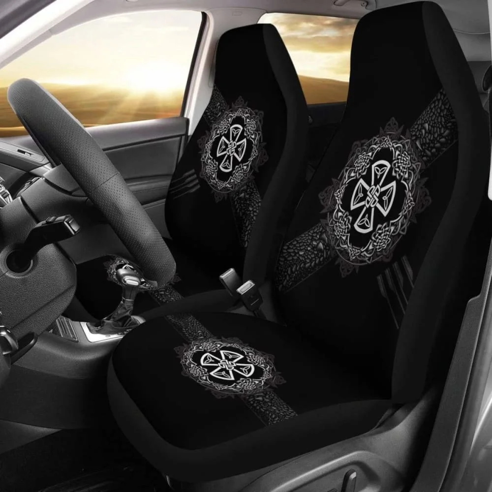 

Celtic Car Seat Covers Celtic Cross With Knot,Pack of Front Seat Cover