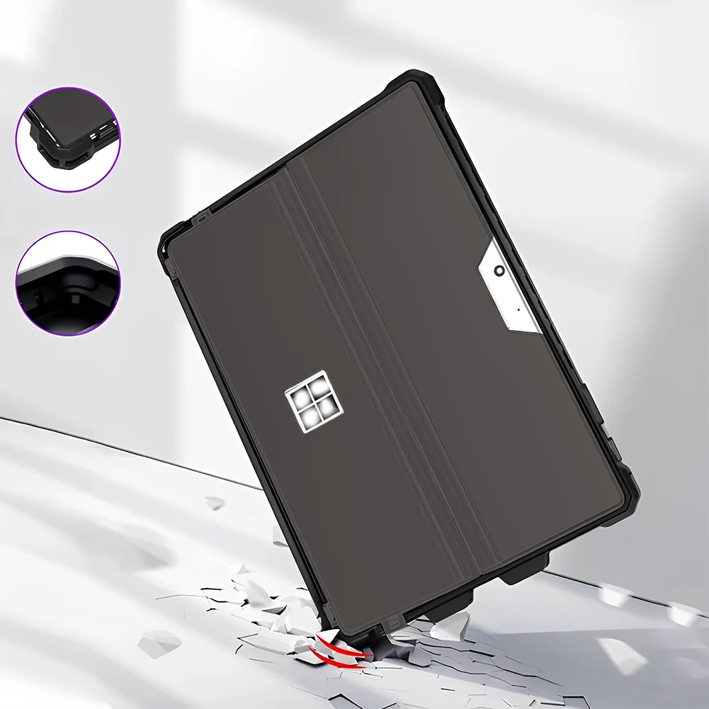Versatile Case for Microsoft Surface Pro with Type Cover Keyboard Compatibility