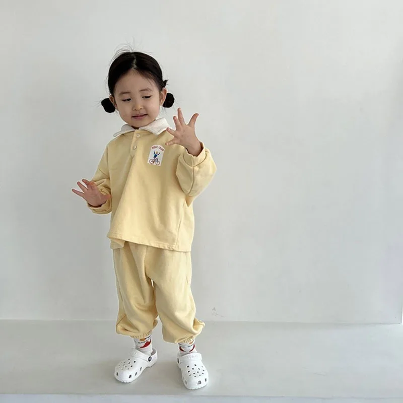 Kids Clothes Set 2pcs Toddler Baby Shirt Trousers Suit Cotton Girls Casual Outfits Boys Sportswear