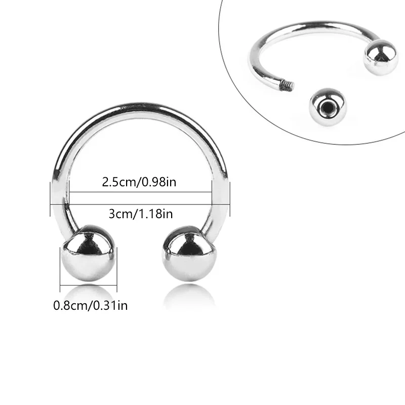 Description Picture 6 of item15-60mm Metal C-shaped Buckle Ring Clasp For Clothes Garment Collar Hooks Hats Decorative Rings DIY Shoes Hardware Accessories