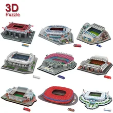 

Puzzle Assembled Football Field Model Barcelona Real Madrid World Cup DIY Insert Three-dimensional Puzzle Toy Handmade Gift SZ
